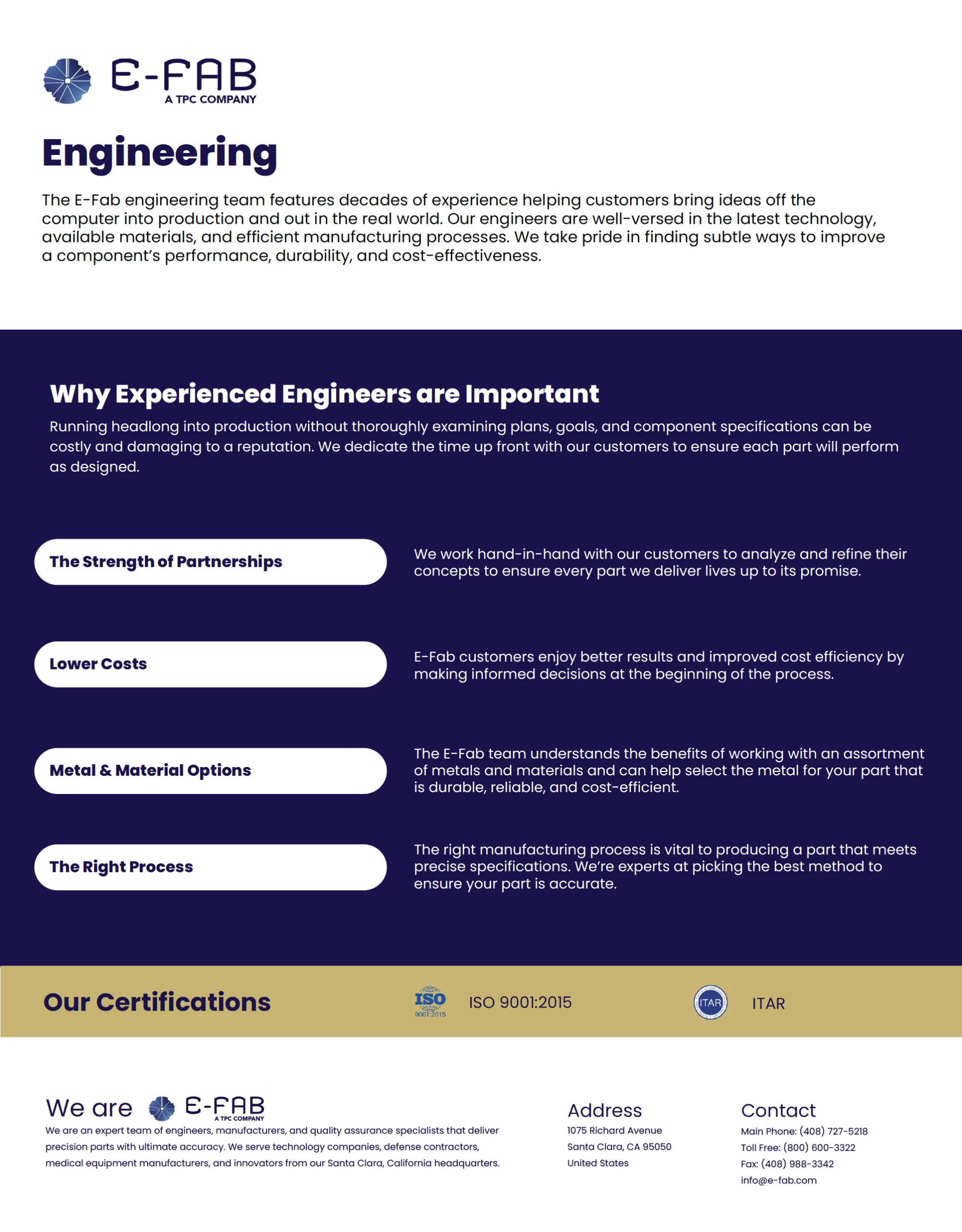 Engineering Resource Paper - Thin Metal Manufacturing