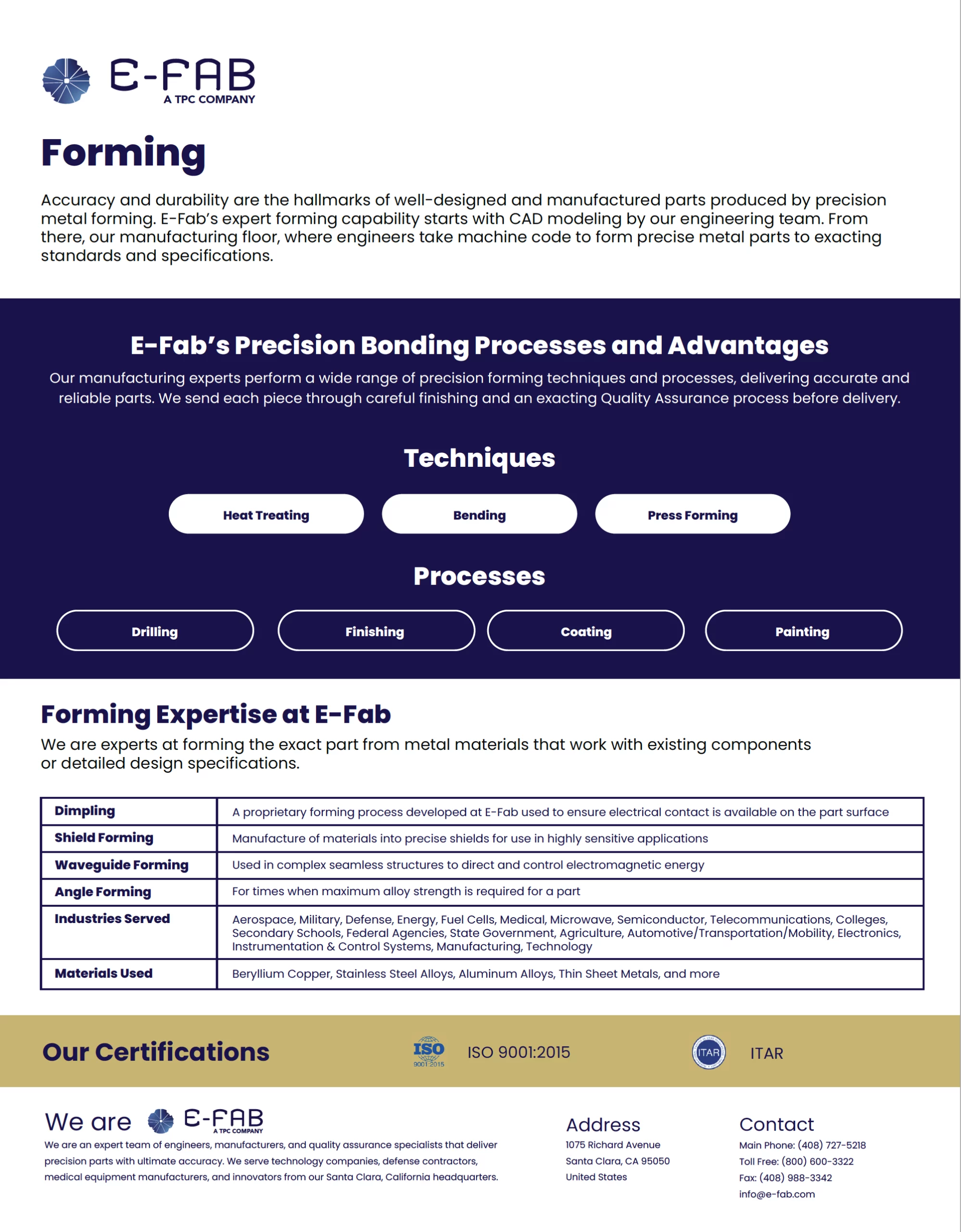 Precision Metal Forming Resource Paper