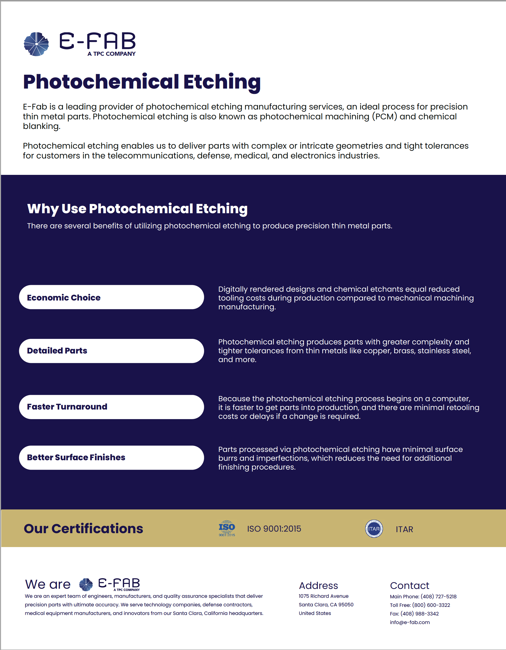 E-Fab Photochemical Etching Resource Paper
