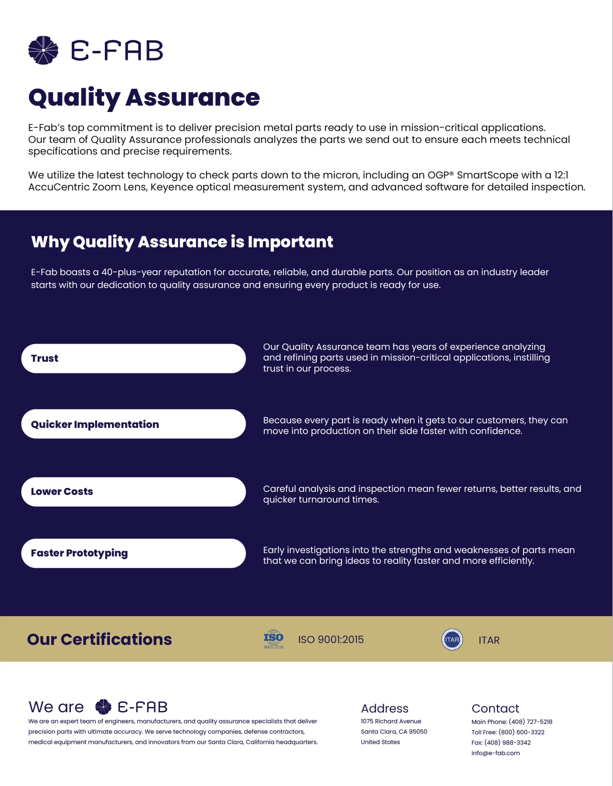 Quality Assurance Resource Paper