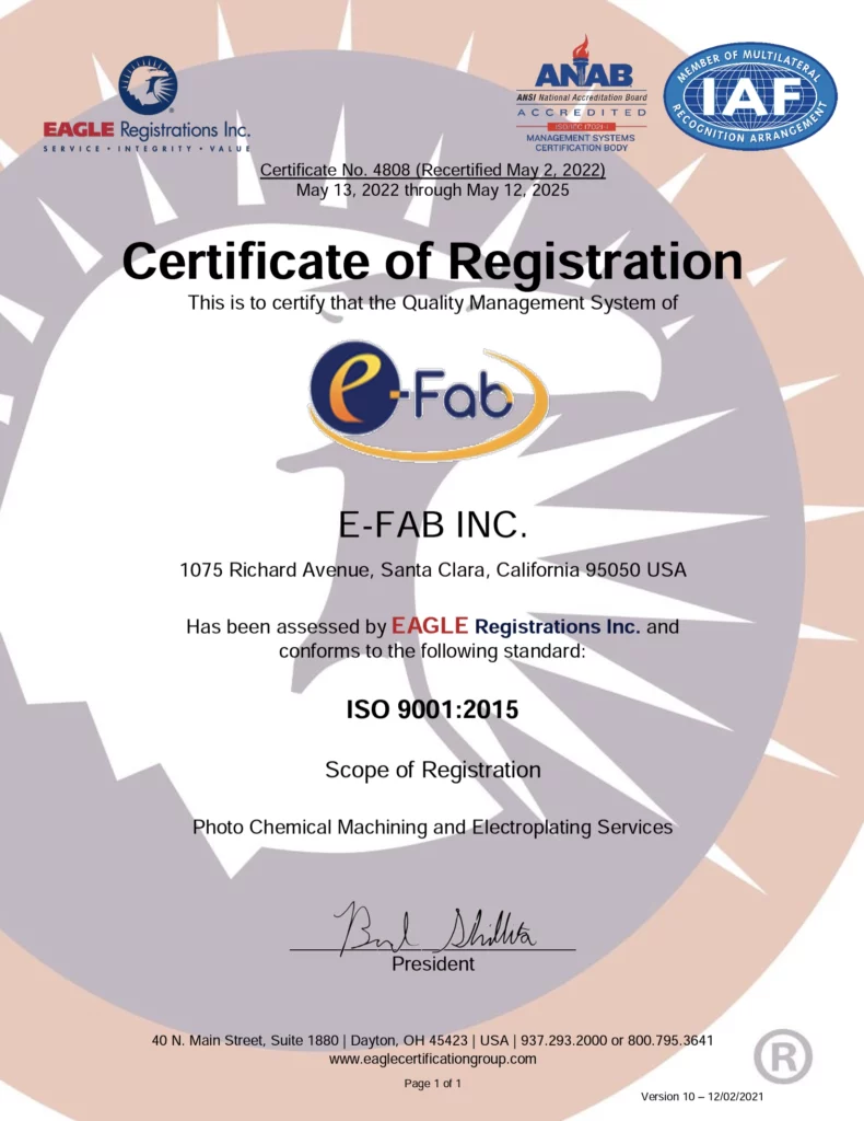 certificater of registration